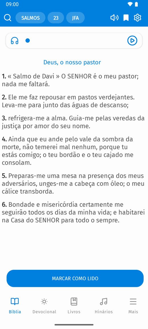 Áudio da Bíblia na BíbliaTeca